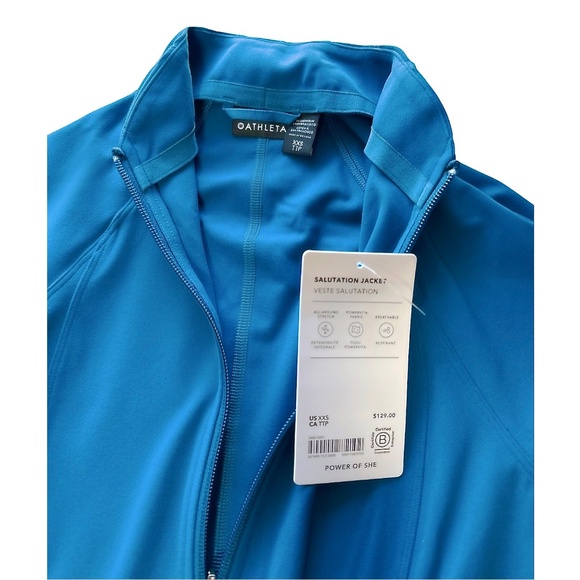 ATHLETA Salutation Jacket Blue - Picture 4 of 5
